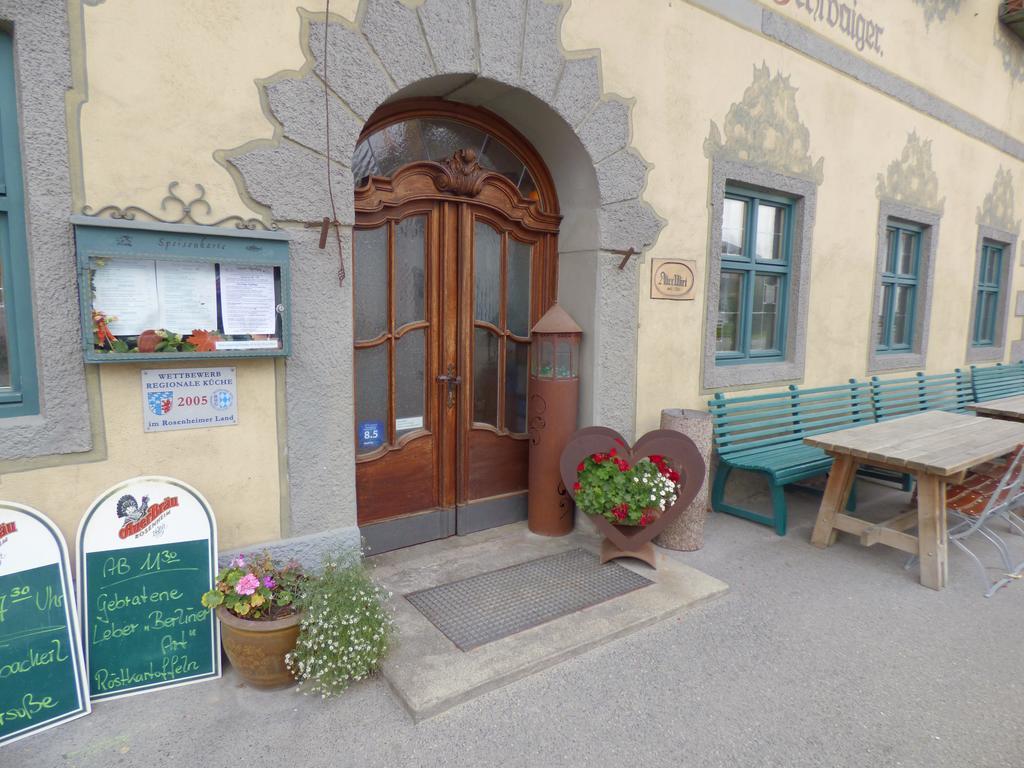 Gasthof Falkenstein - Metzgerei Schwaiger - フリンツバッハ エクステリア 写真